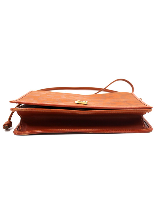 Saint Laurent Tracolla Tela Marrone