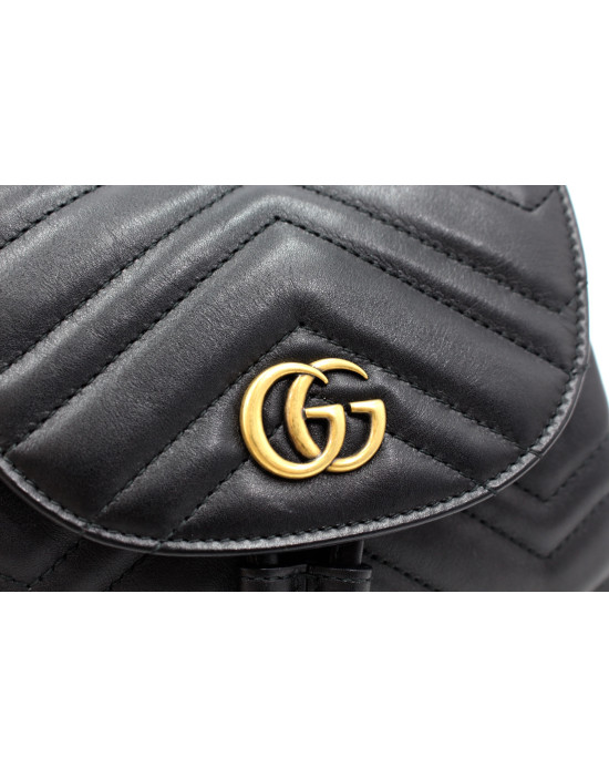 Gucci Zaino Marmont Pelle Nero