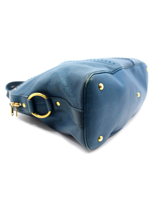 Saint Laurent Muse Pelle Blu Ottanio