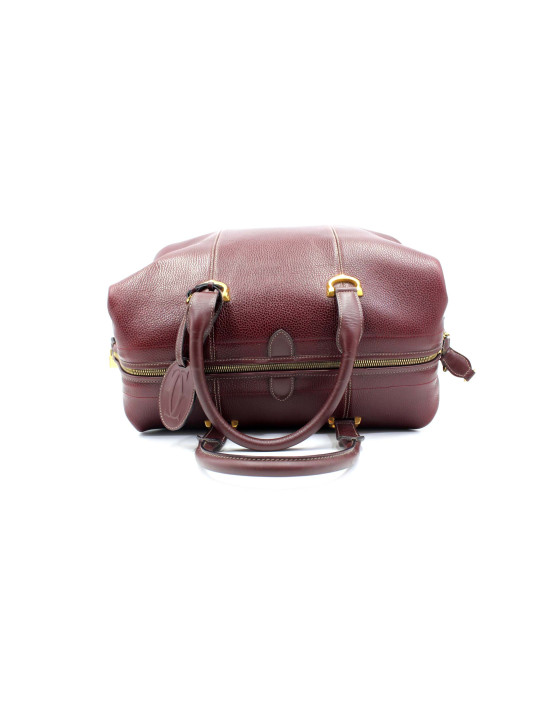 Cartier Borsone Pelle Bordeaux