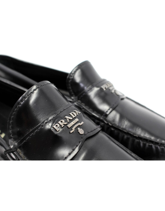 Prada Mocassini 41,5 Pelle Nera