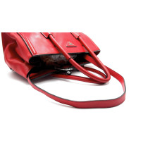 Prada Shopping Pelle Rossa