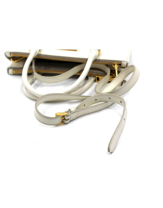 Prada Galleria Pelle Bianca