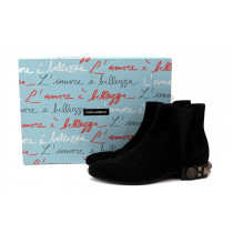 Dolce & Gabbana Stivaletti Camoscio Nero