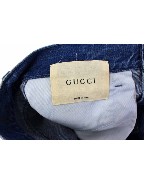 Gucci Jeans Tela Denim Blu