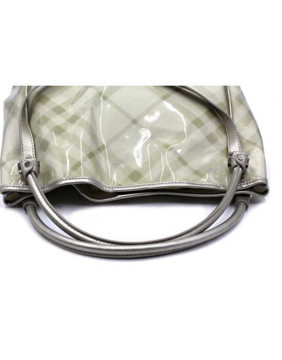 Burberry Shopping PVC Argento