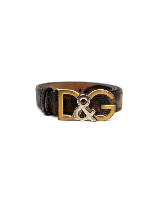 Dolce & Gabbana Cintura Pelle Animalier