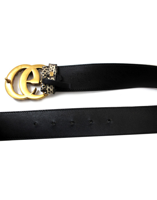 Gucci Cintura Marmont Pitone Beige