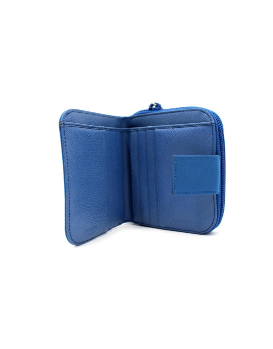 Prada Portafoglio Nylon Cobalto
