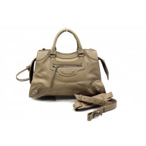 Balenciaga City Pelle Beige