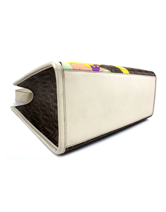 Fendi Sunshine Tote Bag Tela Marrone