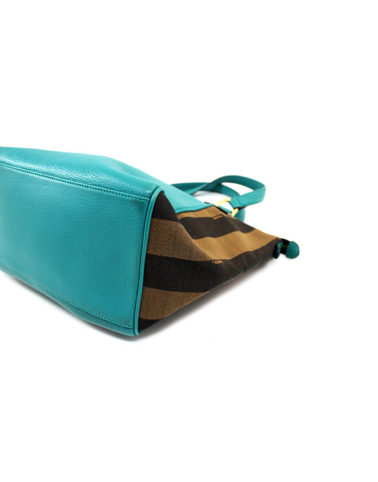 Fendi Shopping Pelle Turchese