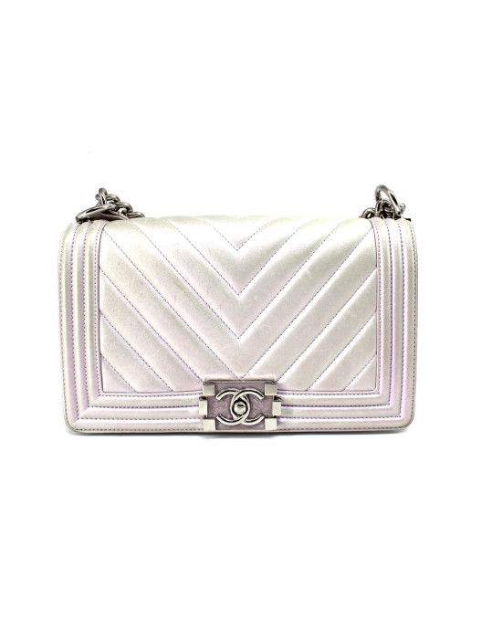 Chanel Boy Pelle Perla / Rosa Cangiante