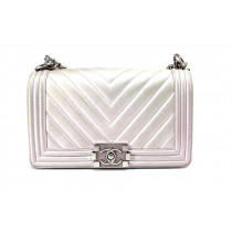 Chanel Boy Pelle Perla / Rosa Cangiante