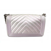 Chanel Boy Pelle Perla / Rosa Cangiante