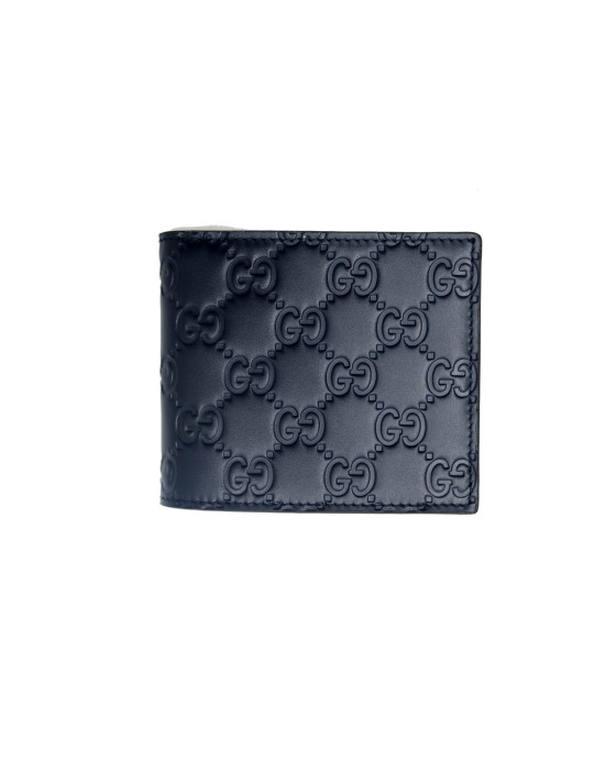 Gucci Portafoglio Pelle Blu Notte