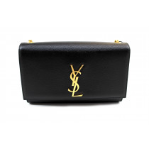 Saint Laurent Kate Media Pelle Nera