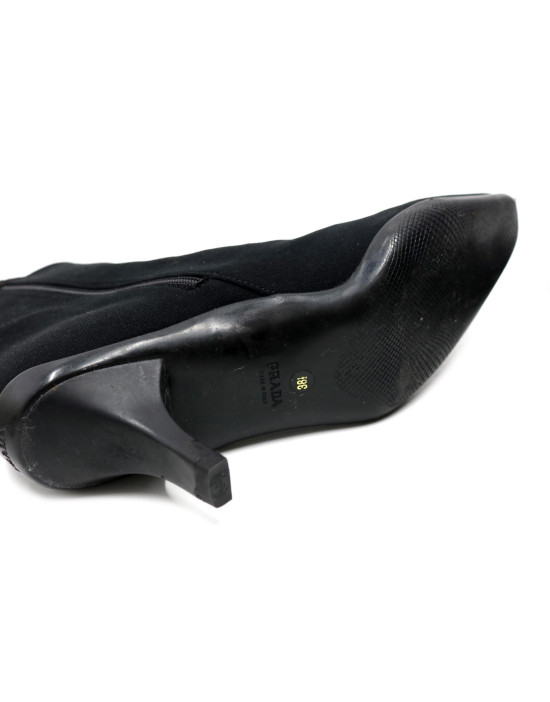 Prada Stivaletti Tessuto Nero