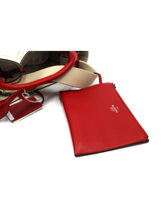 Valentino Tote Bag Tela Bianca