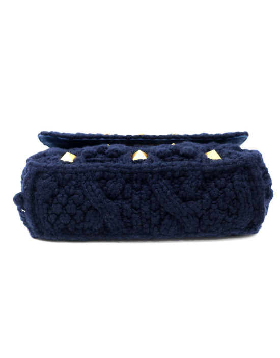 Valentino Roman Stud Cachemire Blu