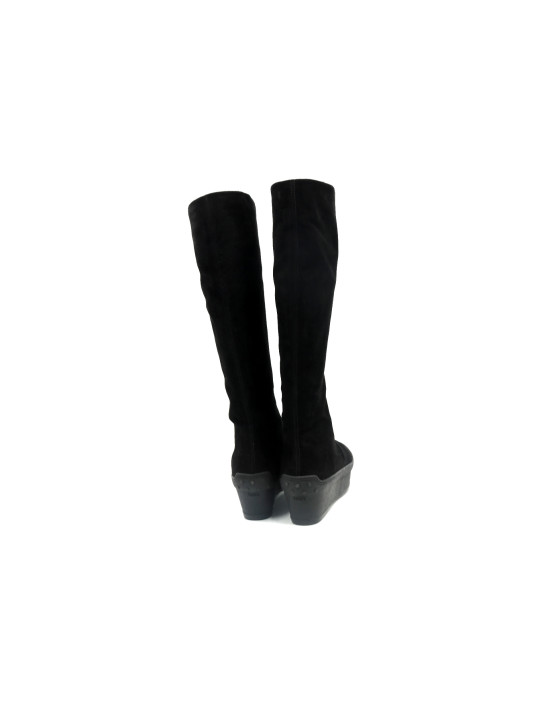 Tod's Stivali Camoscio Nero