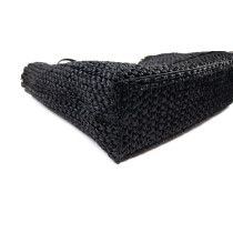 Valentino Rockstud Tote Rafia Nera