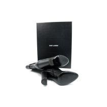 Saint Laurent Stivali Pelle Nera