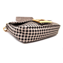 Fendi Marsupio Tela Bianco Nero