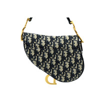 Dior Saddle Mini Tela Blu