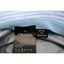 Prada Cappello Nylon Azzurro