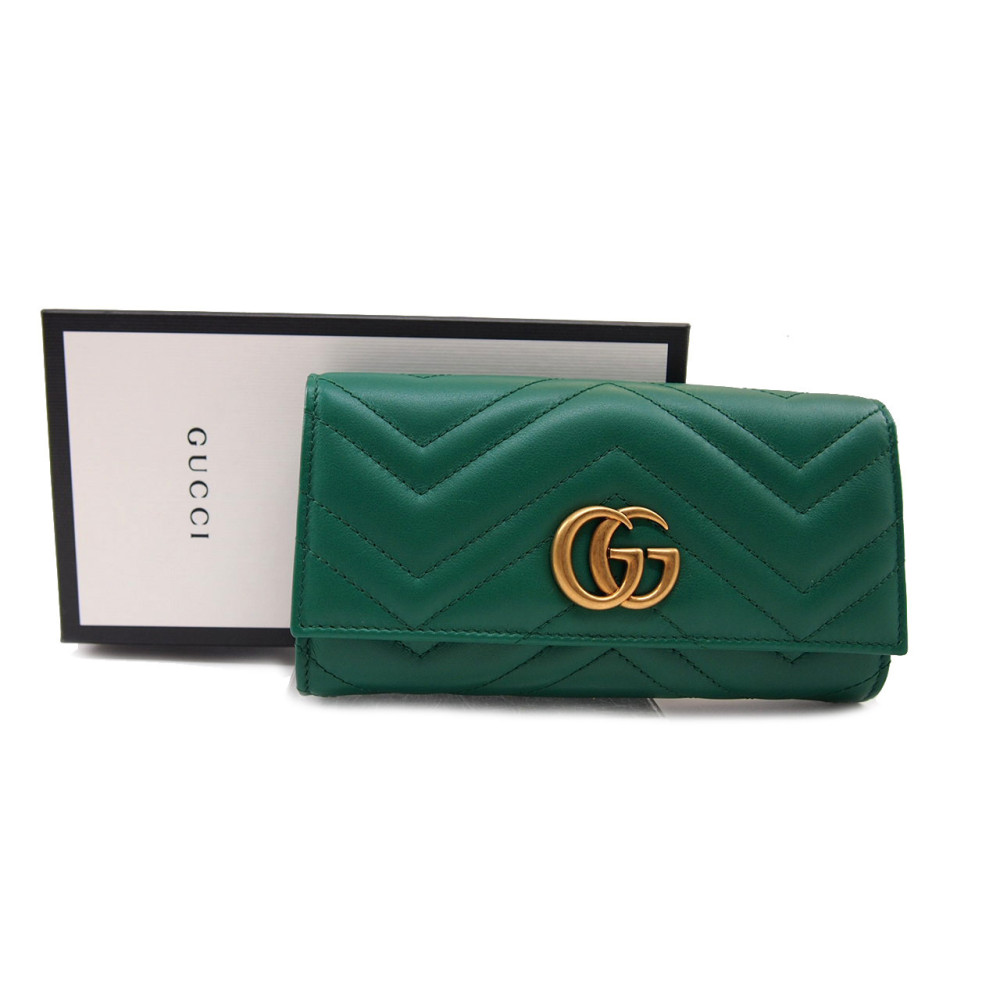 Gucci Portafoglio Marmont Pelle Verde