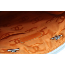 Chanel Sac Plat Cambon Pelle Bianca