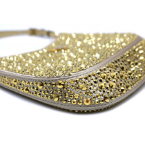 Prada Cleo Raso Con Cristalli Oro - Crystal