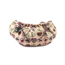 Chanel Pochette Tela Rosa