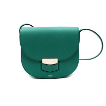 Celine Tracolla Pelle Verde Acqua