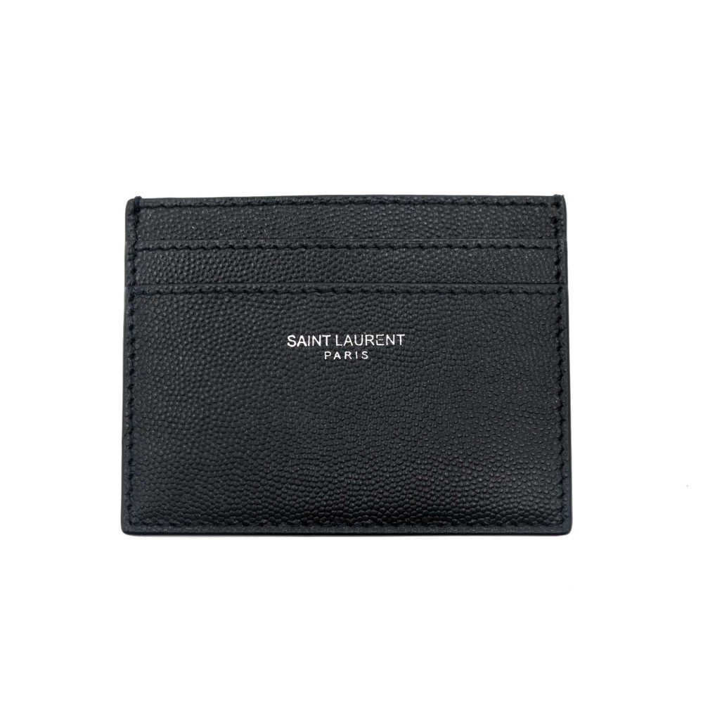 Saint Laurent Portacarte Pelle Nera