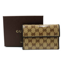 Gucci Portafoglio Crystal GG Beige
