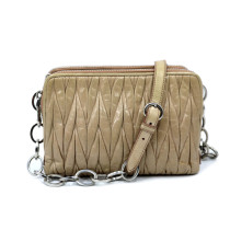 Miu Miu Tracolla Gauffre Beige