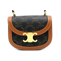 Celine Triomphe Pelle Marrone