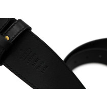 Gucci Cintura GG Buckis Pelle Nera