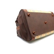 Burberry Borsone da Viaggio Check Beige