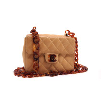 Chanel Mini Square Pelle Beige