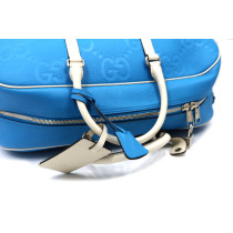 Gucci Borsone Pelle Azzurra