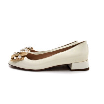 Prada Ballerina Vernis Avorio