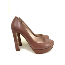 Miu Miu Decollete Pelle Marrone