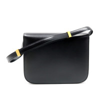 Celine Classic Box Media Pelle Nero
