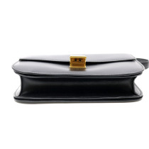 Celine Classic Box Media Pelle Nero