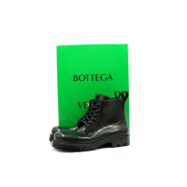 Bottega Veneta Stivaletti Stride Lade Up Gomma Verde Scuro