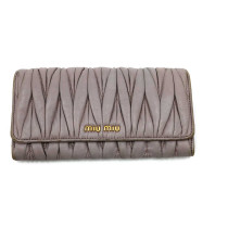 Miu Miu Portafoglio Matelasse Pelle Lilla
