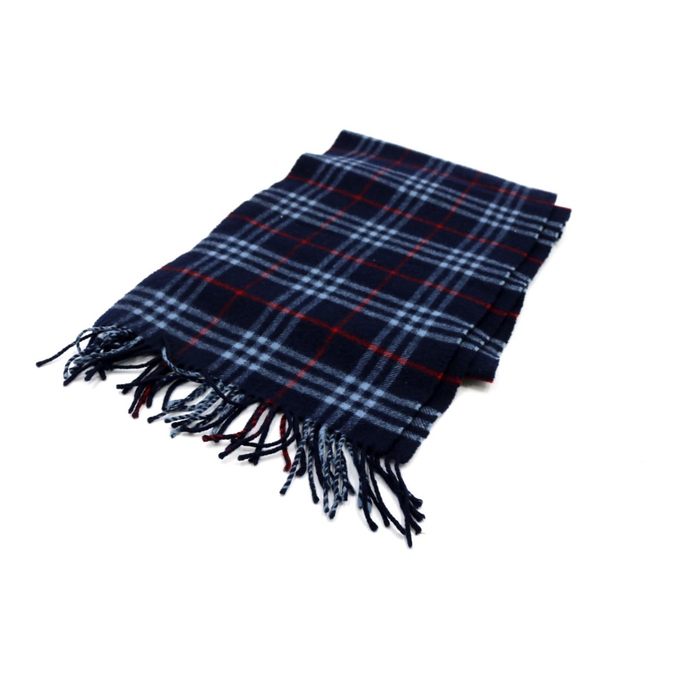 Burberry Sciarpa Lana d'Agnello Blu